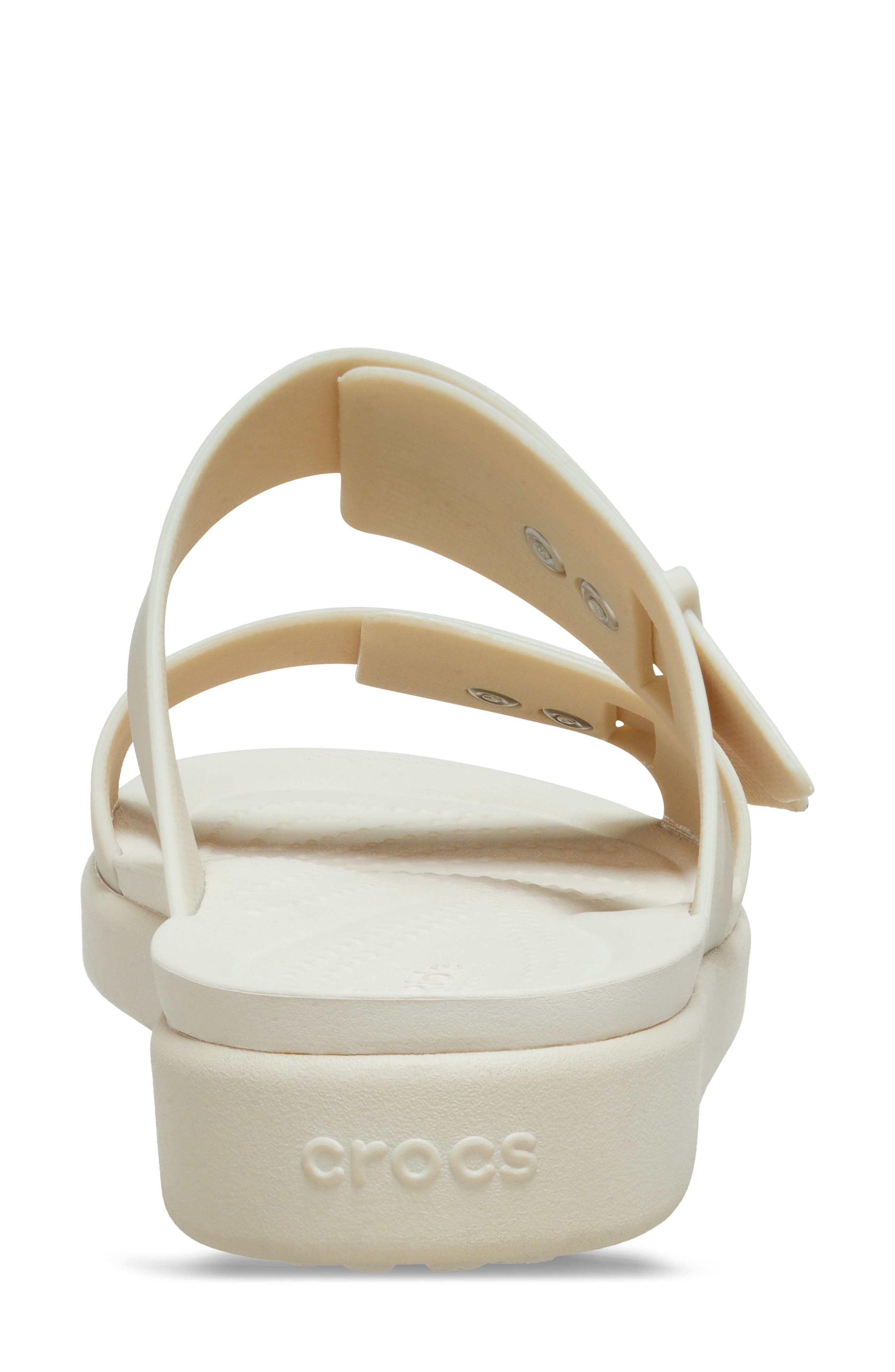 CROCS Brooklyn Wedge Slide Sandal, Alternate, color, Sandstone