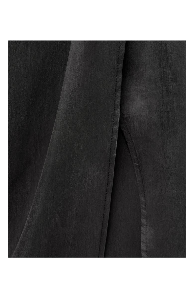 MANGO Side Slit Faux Wrap Skirt, Alternate, color, 