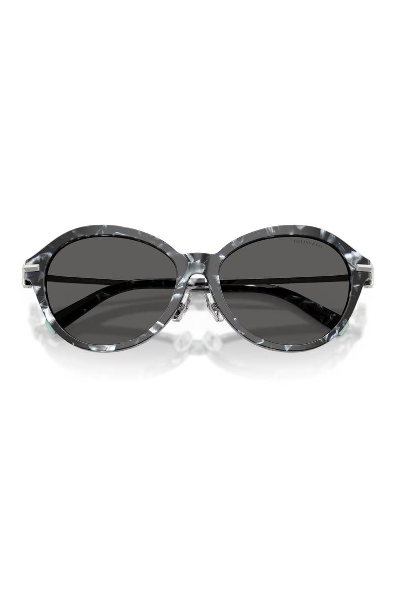 56mm Round Sunglasses, Alternate, color, HAVANA MADREPERLA / DARK GREY