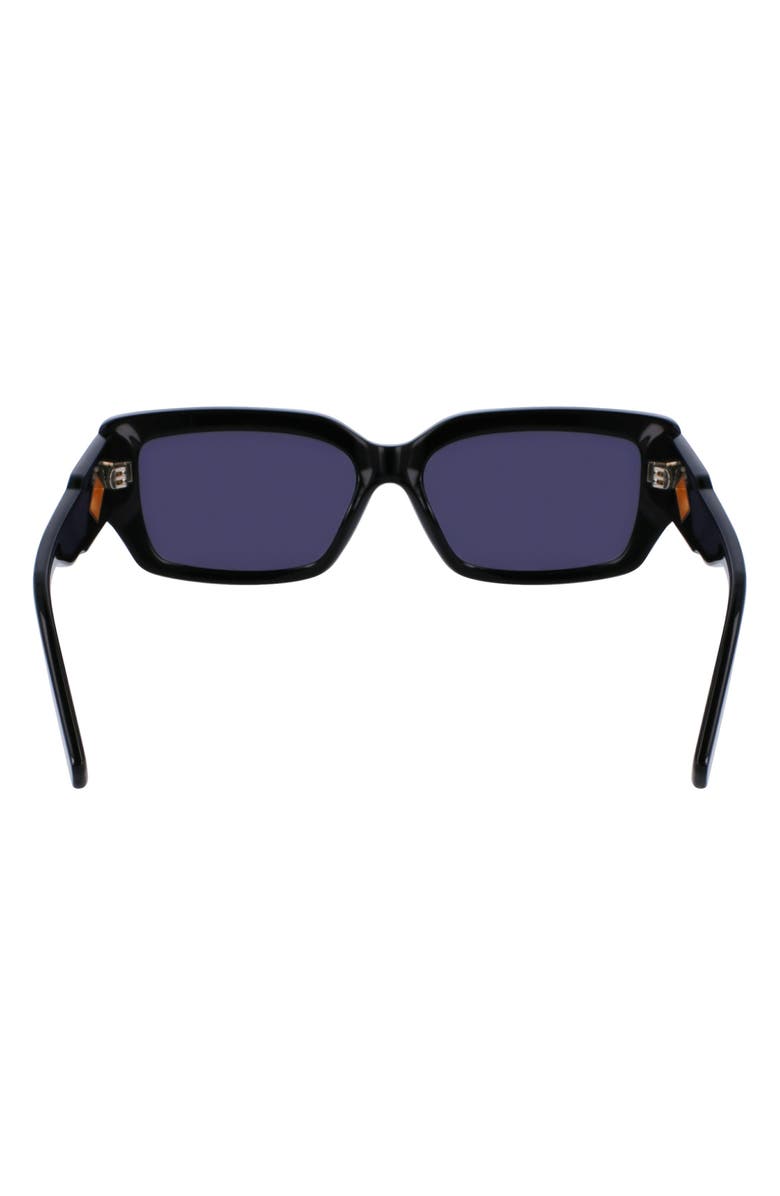 Lacoste 55mm Rectangular Sunglasses, Alternate, color,