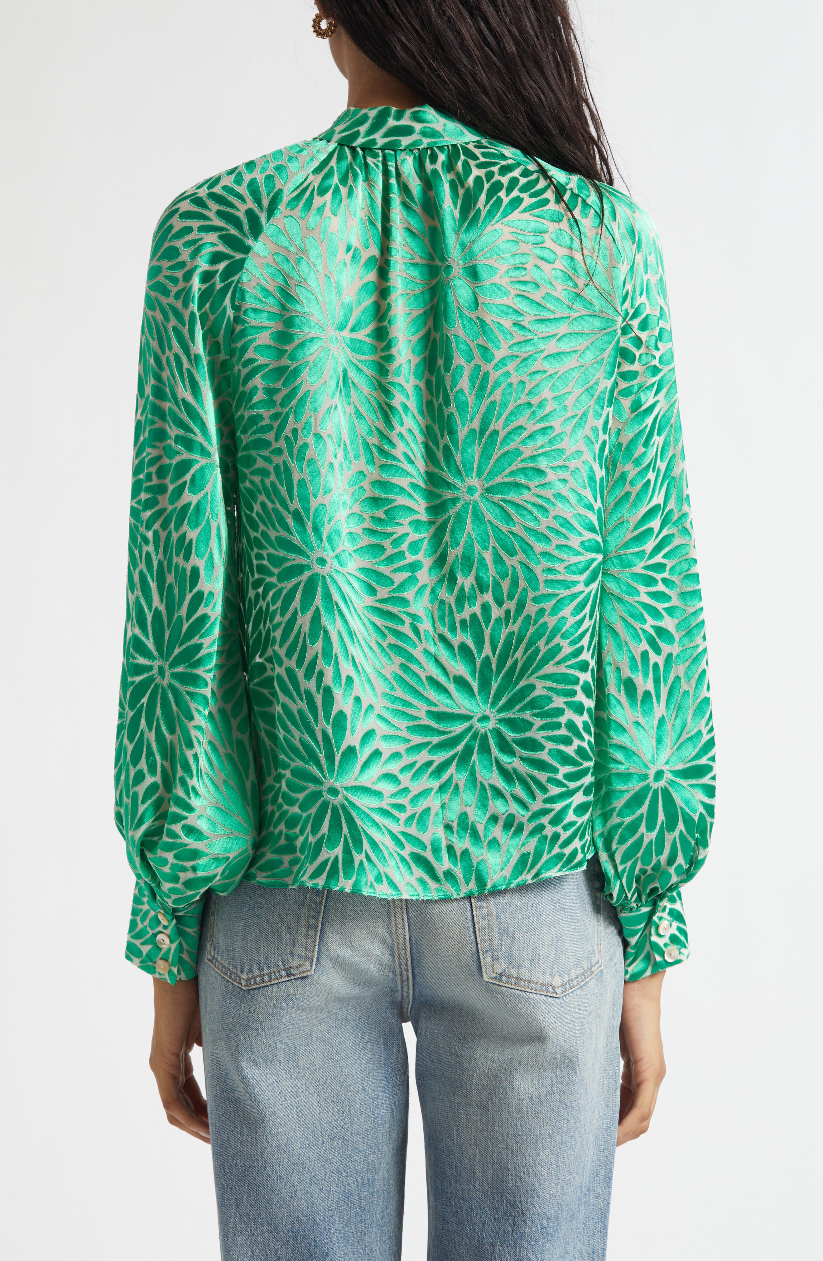 Aura Tie Neck Shirt - image 2