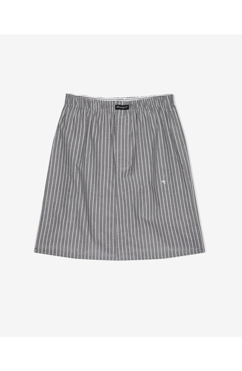 Hommegirls Boxer Pencil Skirt, Alternate, color, Grey Stripe Oxford