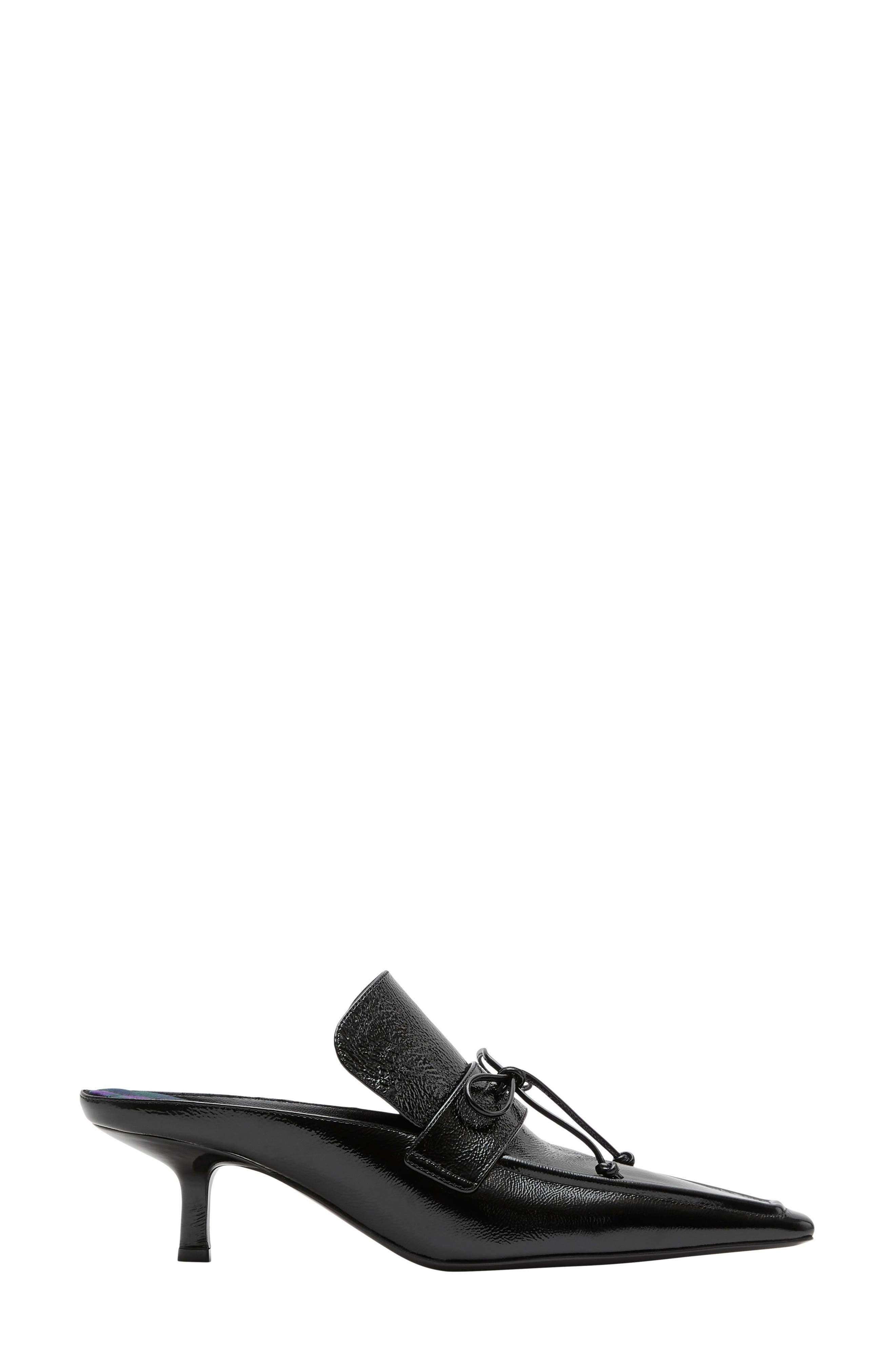 Burberry Sovereign Square Toe Kitten Heel Mule, Main, color, 