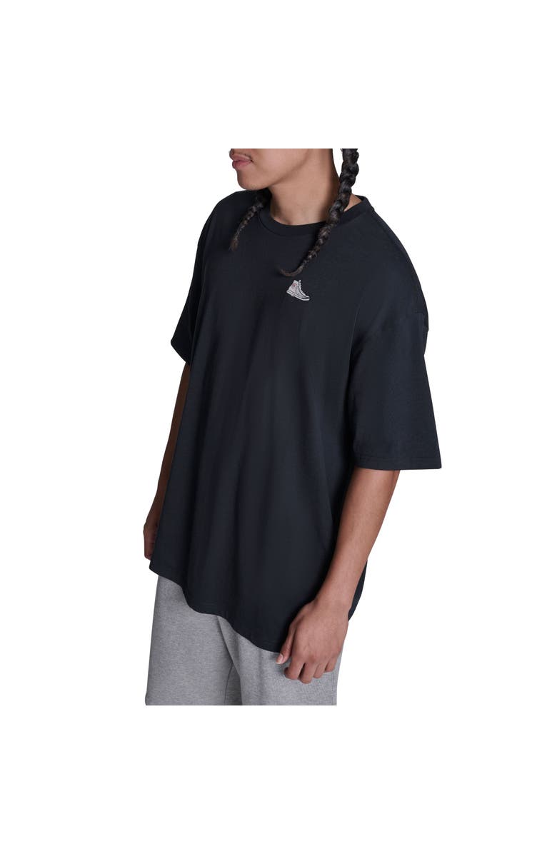 Converse Sneaker Patch Tee, Alternate, color, Converse Black