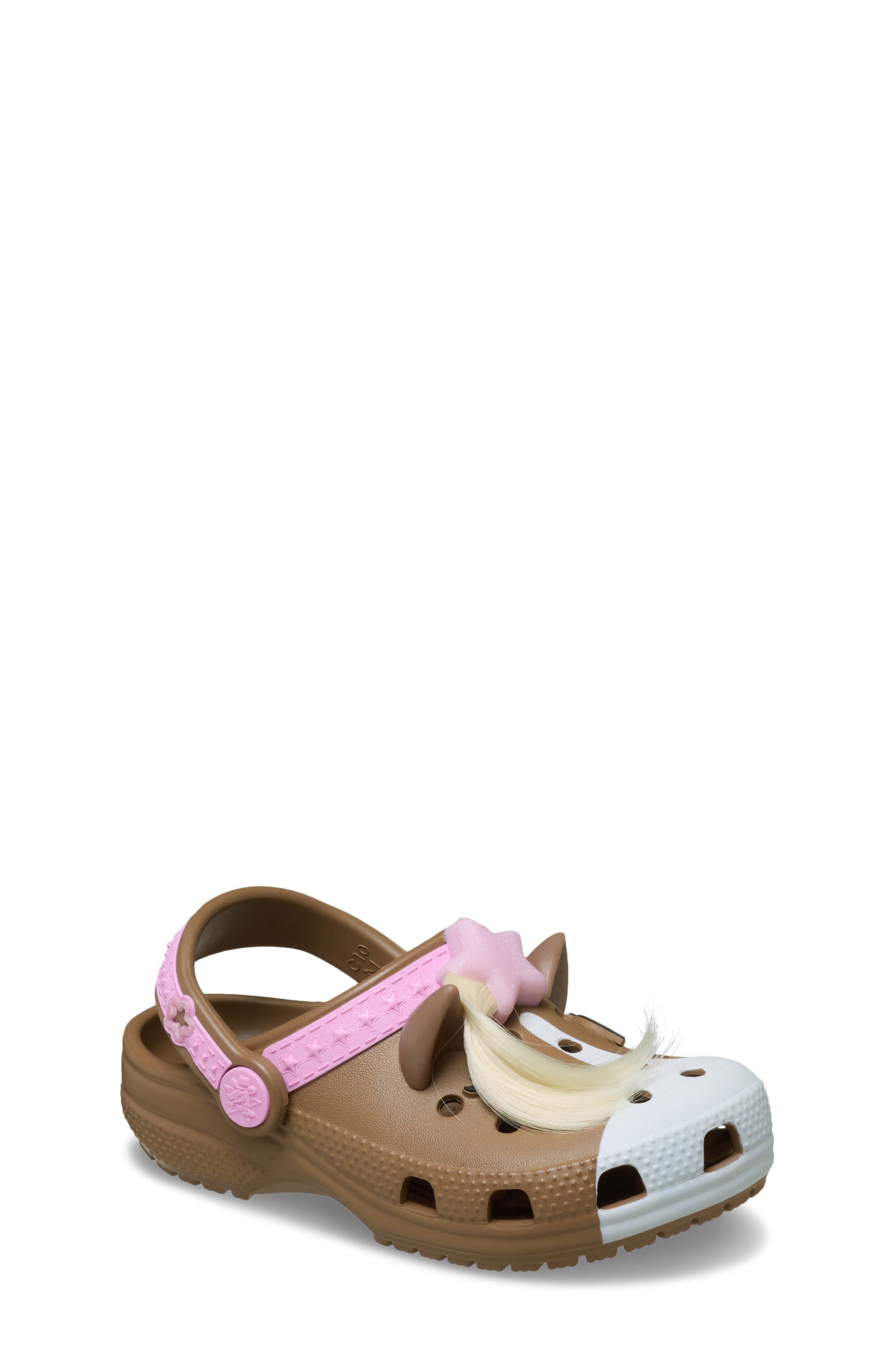 CROCS Kids' Classic IAM Horse Clog, Main, color, Milk Chocolate