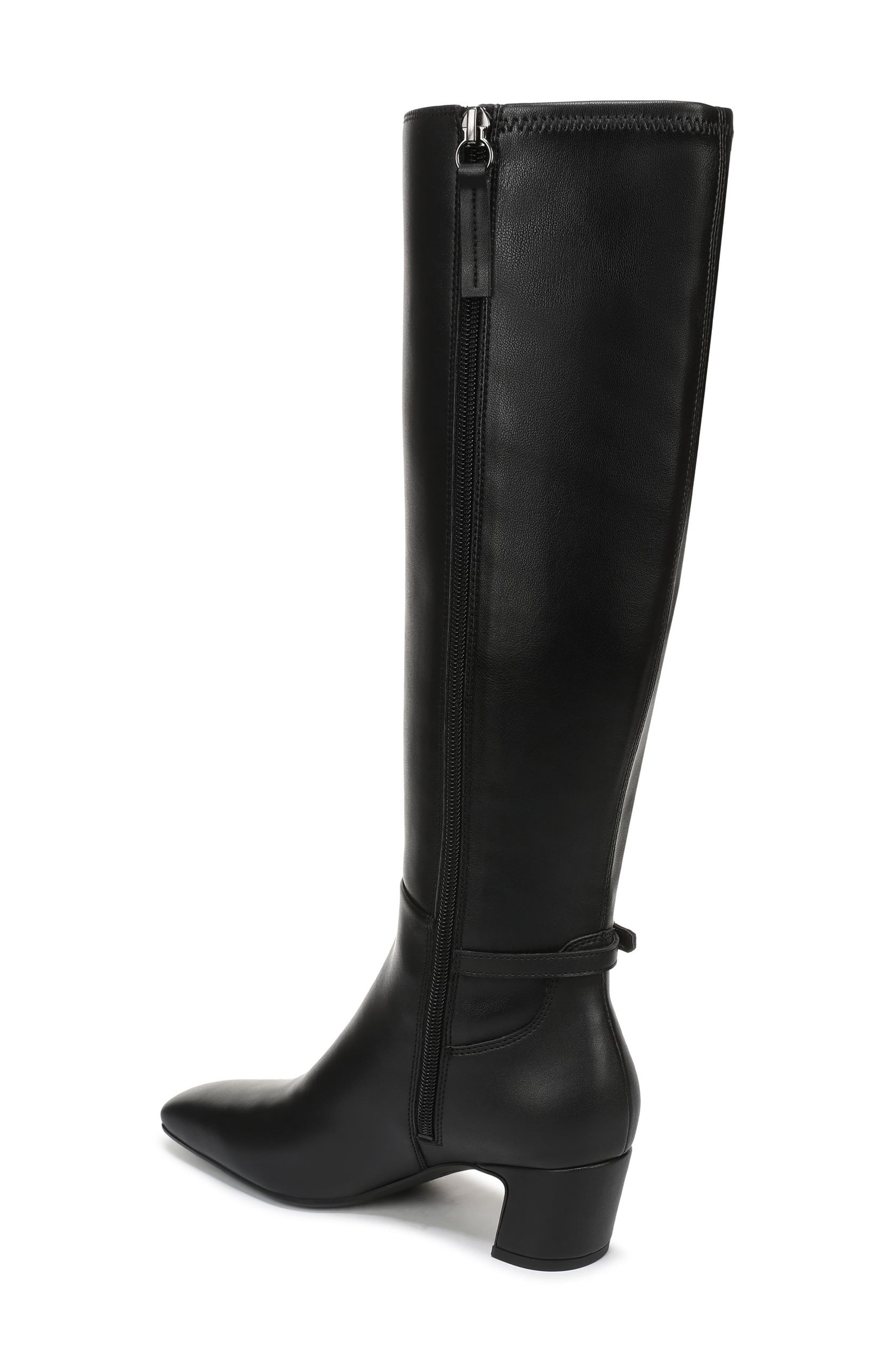 Suzzie Faux Leather Knee High Boot, Alternate, color, BLACK PU