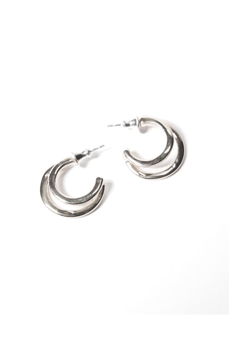 Deux Earrings, Main, color, Sterling Silver