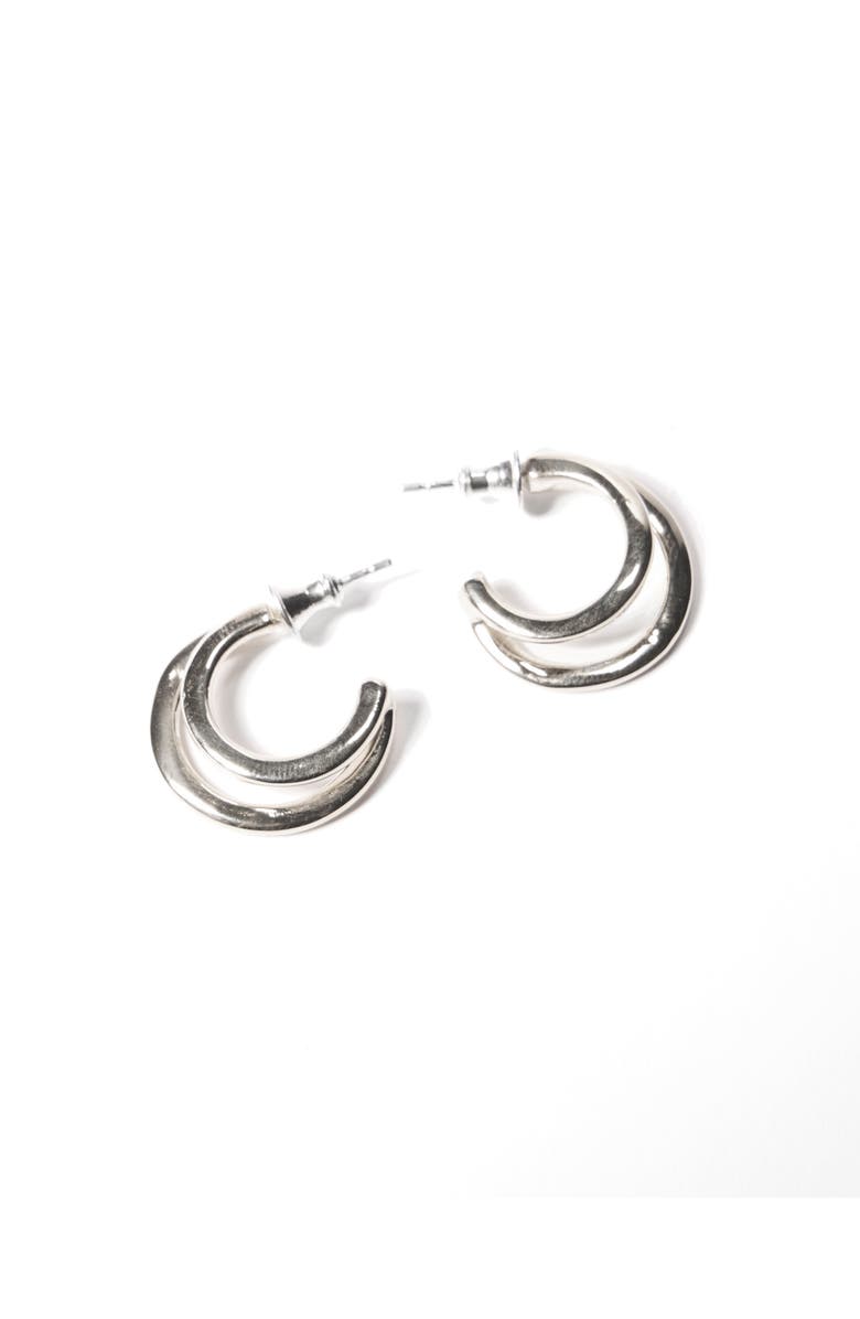 Odette New York Deux Earrings, Main, color, Sterling Silver