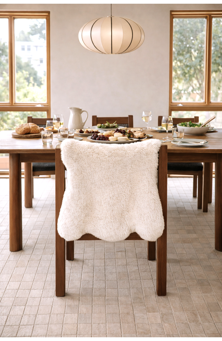 Sea To Me Blankets Saratoga Sheepskin Faux Fur Throw, Alternate, color, Ivory