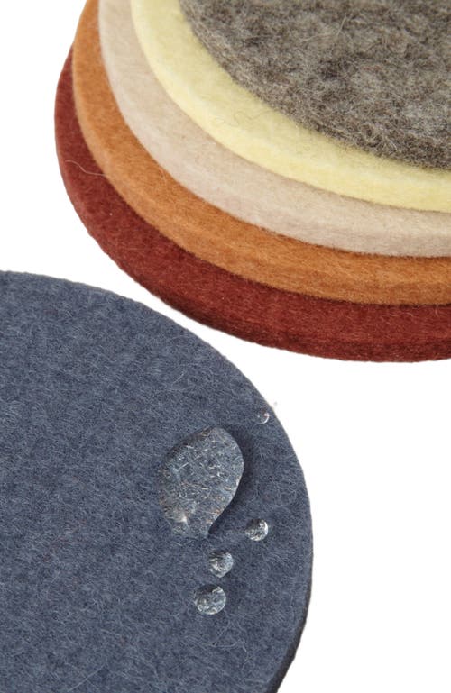 Graf & Lantz Graf Lantz Bierfilzl Merino Wool Round Coaster Multi 6 Pack In Santa Fe