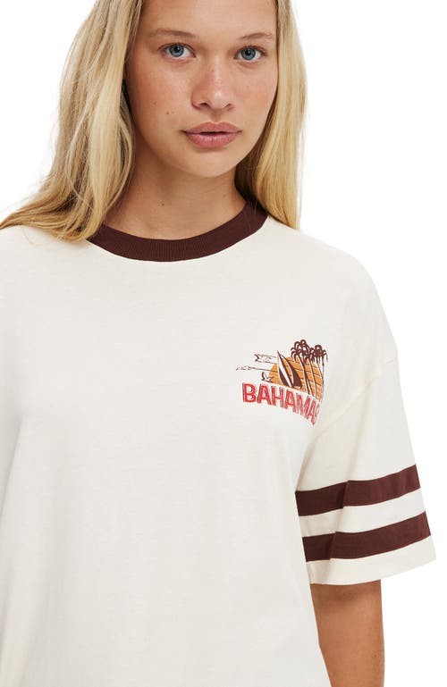 Cotton On The Boxy Graphic Tee In 79 Bahamas Porcelain
