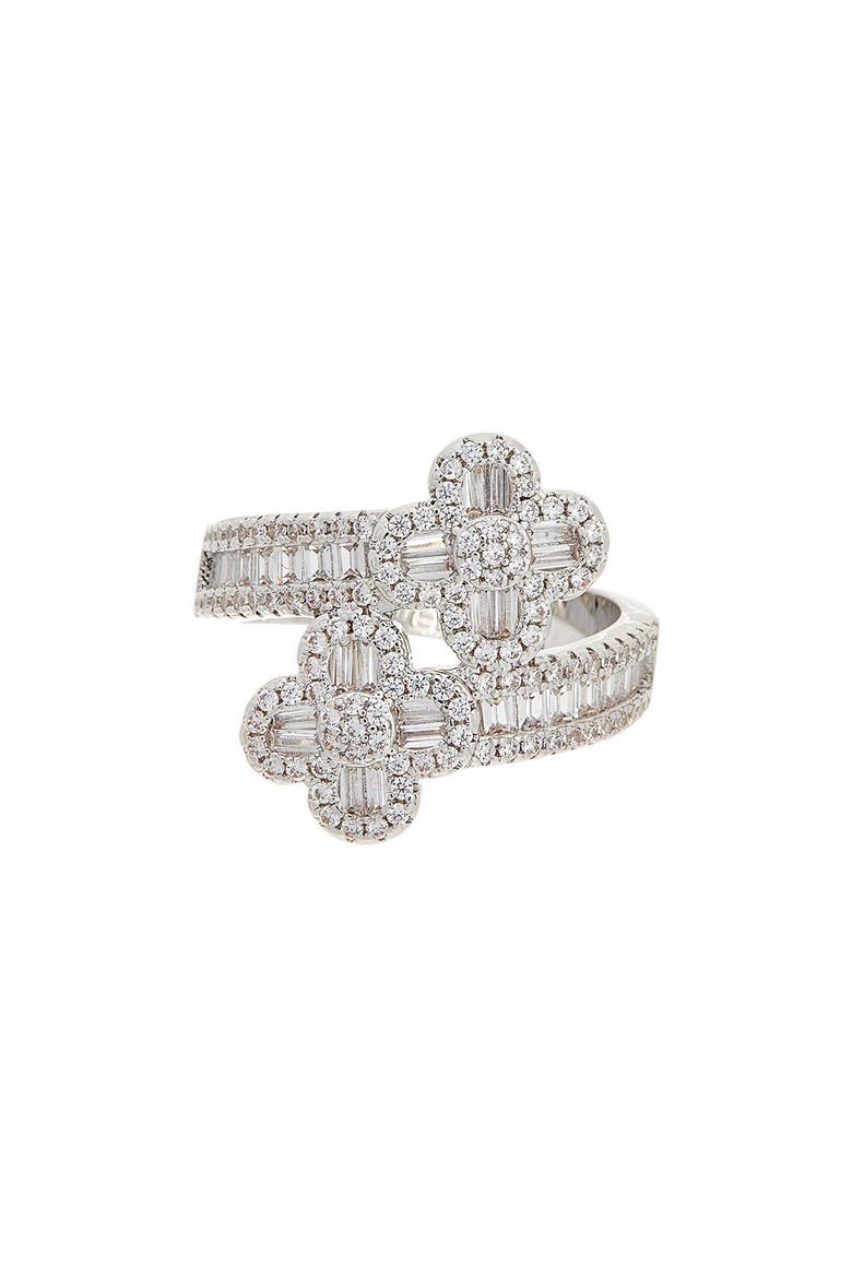 CZ Wrap Ring, Main, color, WHITE GOLD