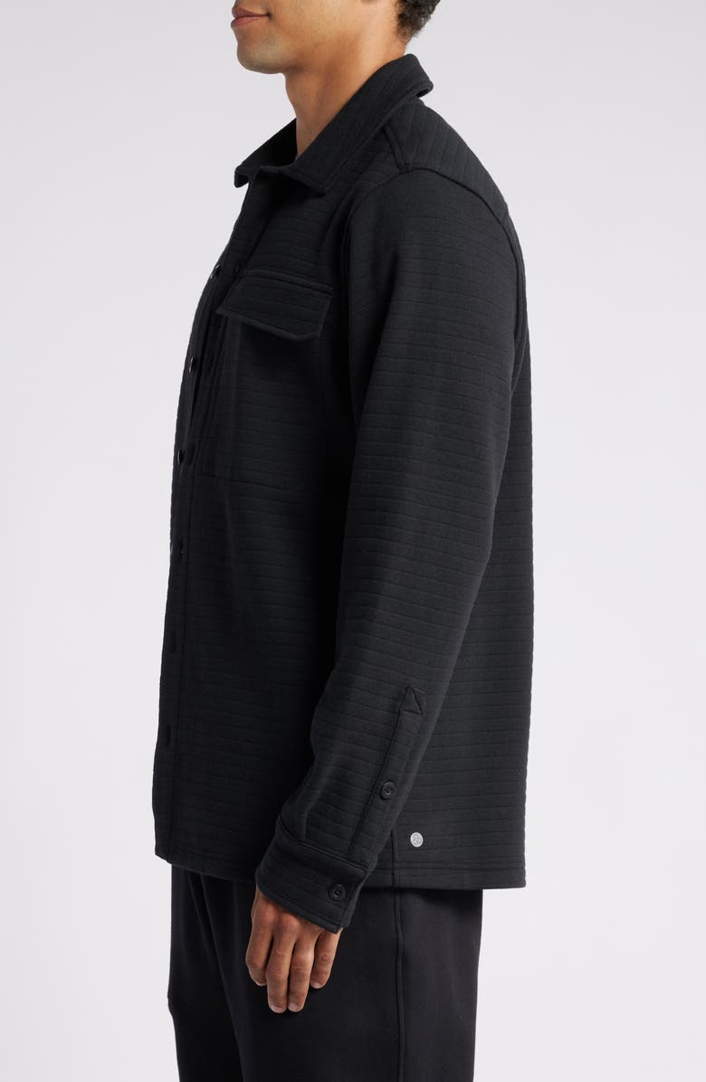 Zella Peak Button-Up Shirt Jacket, Alternate, color, 