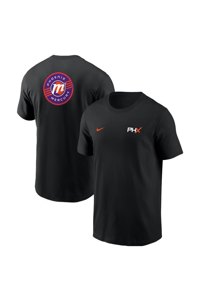 Unisex Nike Black Phoenix Mercury Global Wordmark T-Shirt, Main, color, Black
