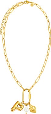 Petit Moments Carabiner Initial Necklace