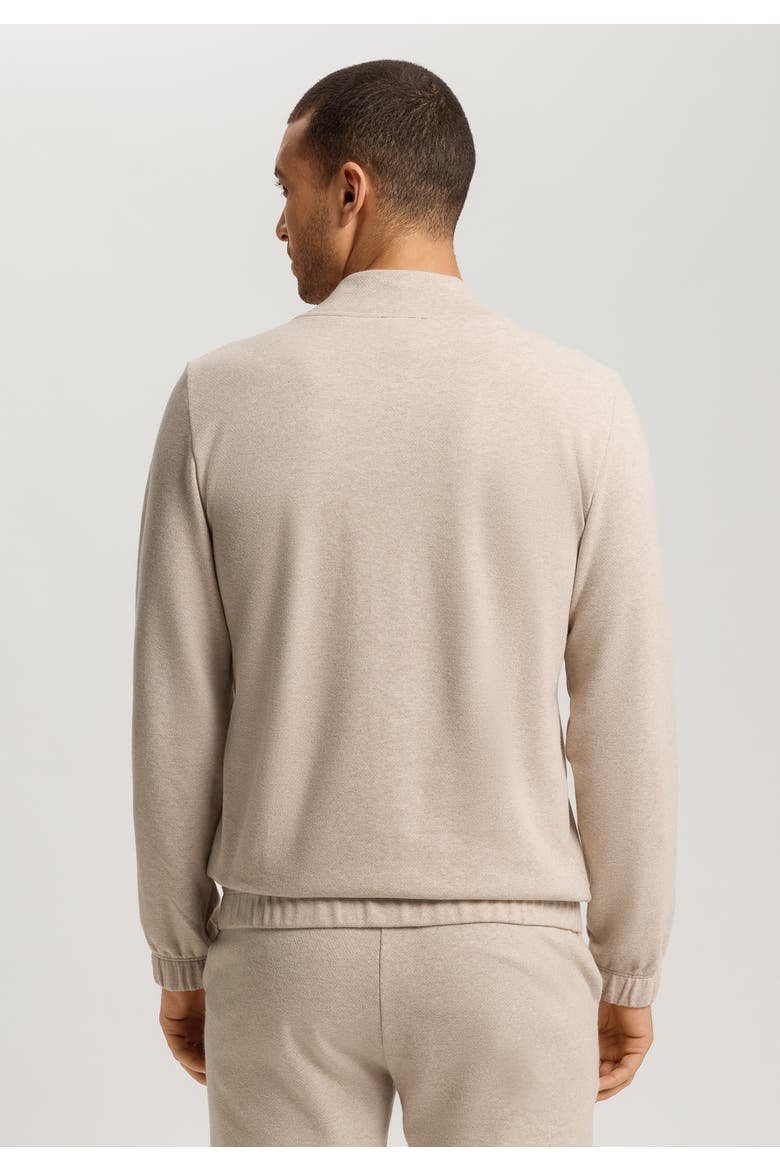 Cozy Living Organic Cotton Soft Jersey Pullover, Alternate, color, Camel Melange