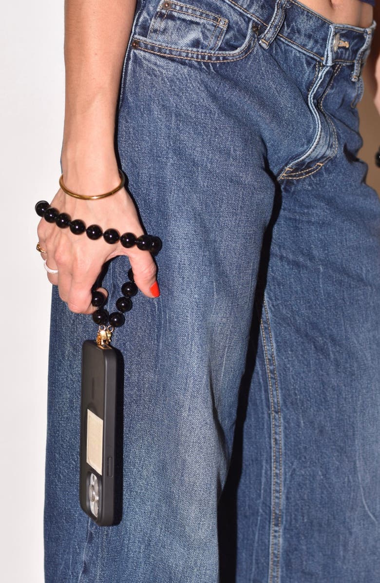 Joiana Jewelry The Everywhere Phone Strap, Alternate, color, Noir