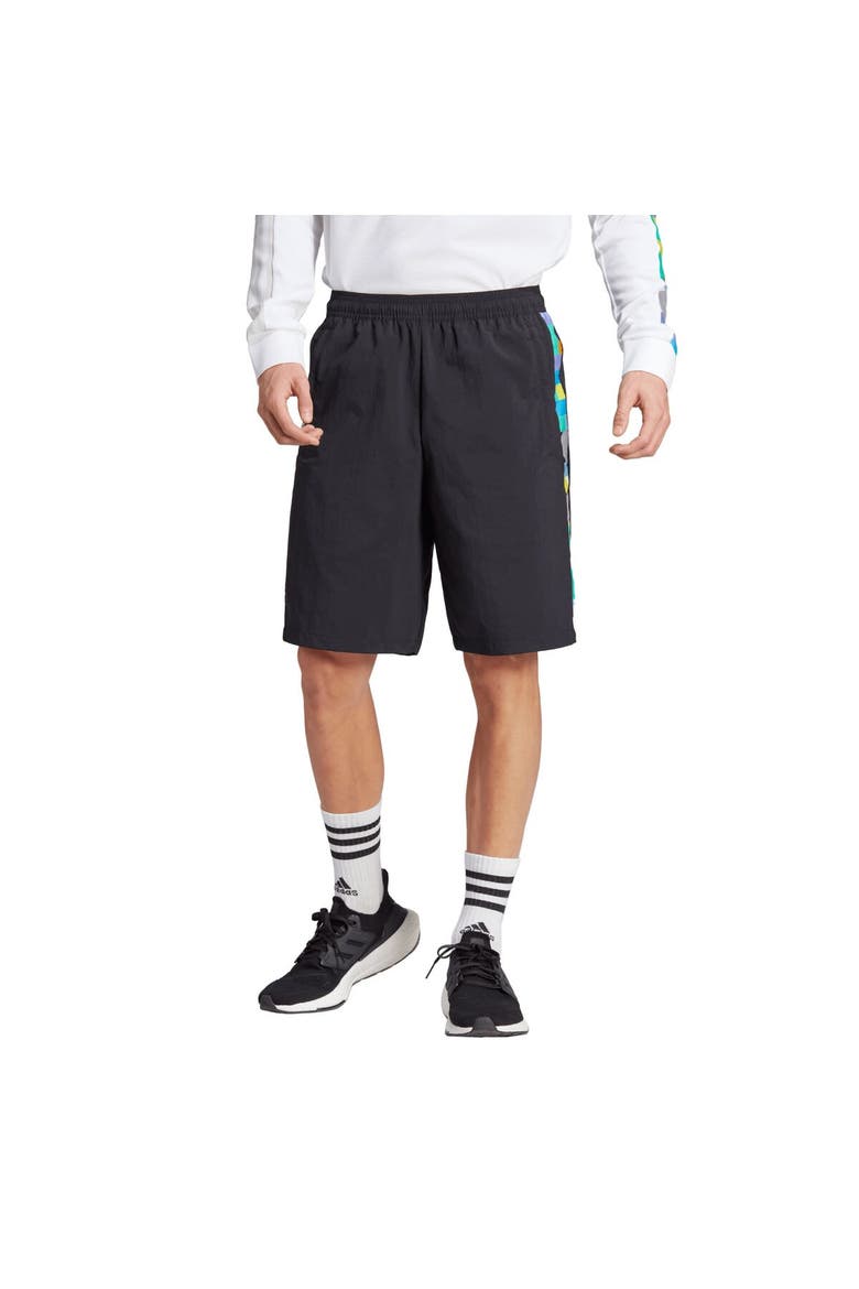Men's adidas  Black Peter Saville x Manchester United Shorts, Alternate, color, Black