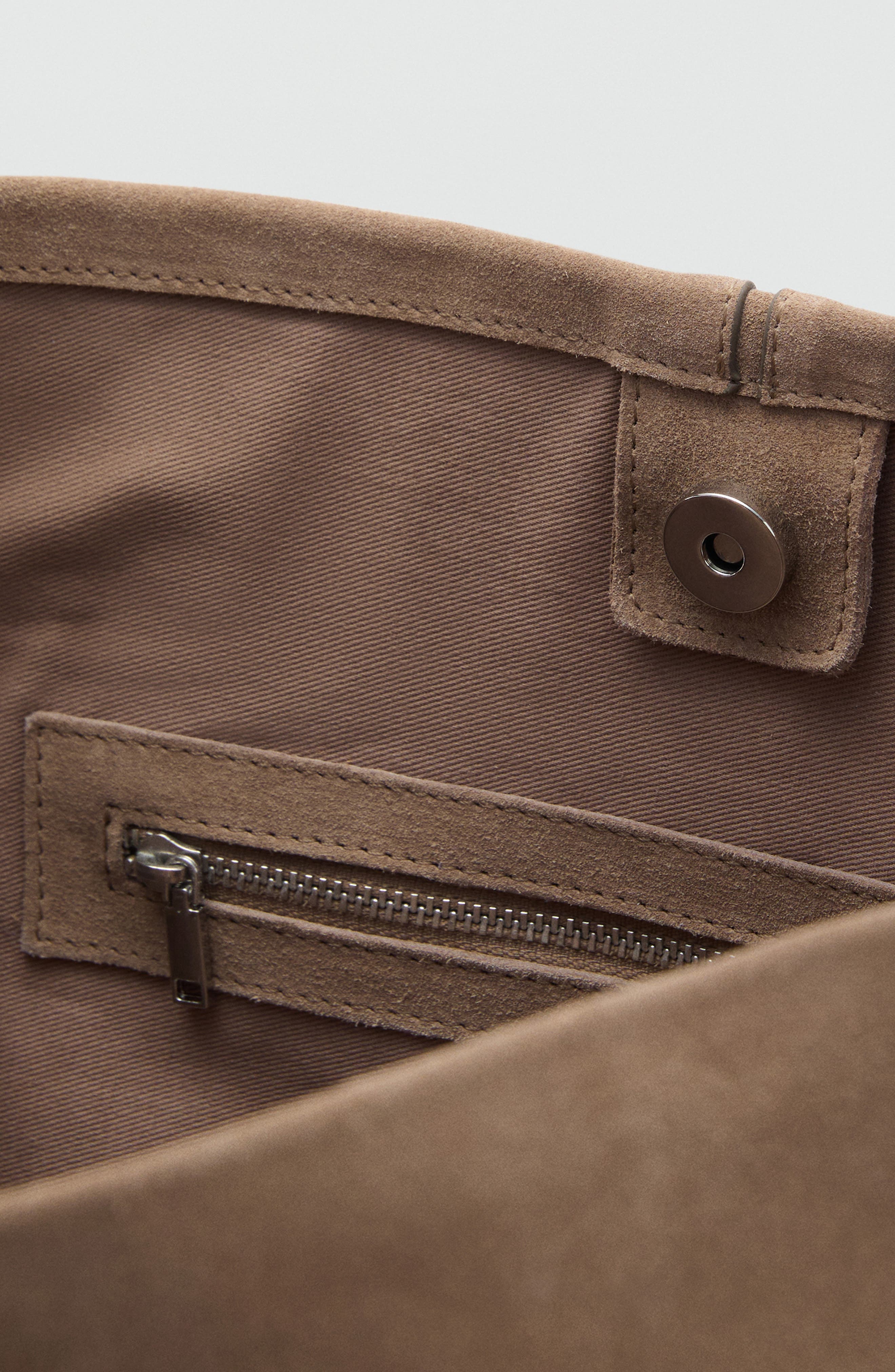 MANGO Suede Tote Bag, Alternate, color, 