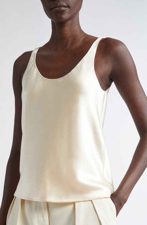 Altuzarra Leitzel Silk Satin Tank In Tapioca
