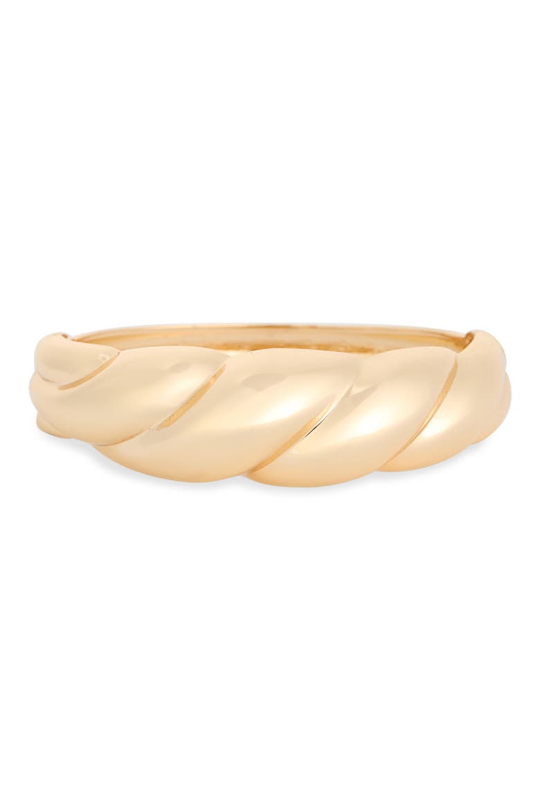 Twisted Bangle Bracelet, Main, color, GOLD