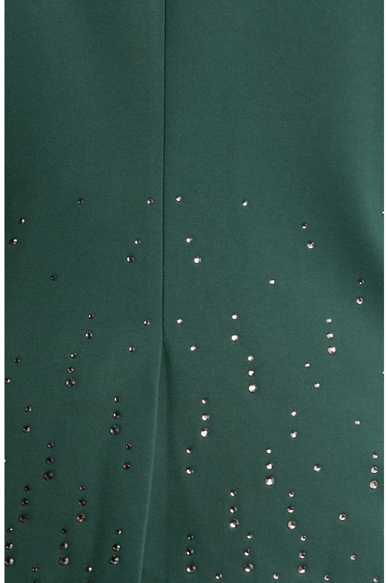 One-Button Embellished Blazer, Alternate, color, PINE FOREST