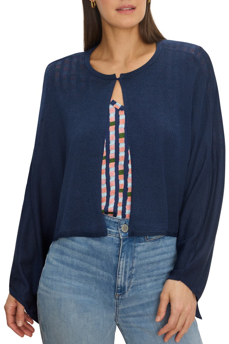 Coastal Flow Cardigan, Main, color, RICH INDIGO