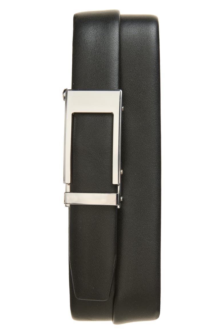 Lewis Leather Belt, Main, color, BLACK