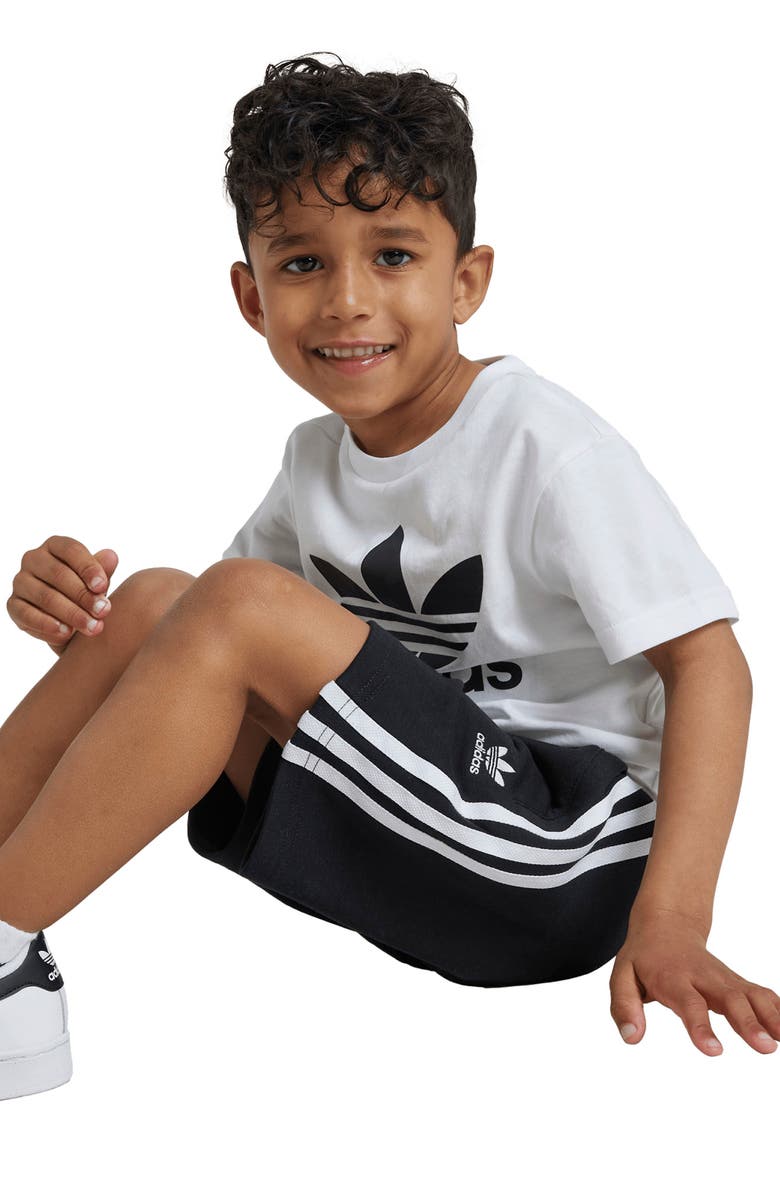 adidas Kids' Adicolor Trefoil T-Shirt & Shorts Set, Alternate, color,