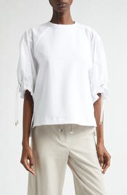 Max Mara West Poplin & Jersey Top