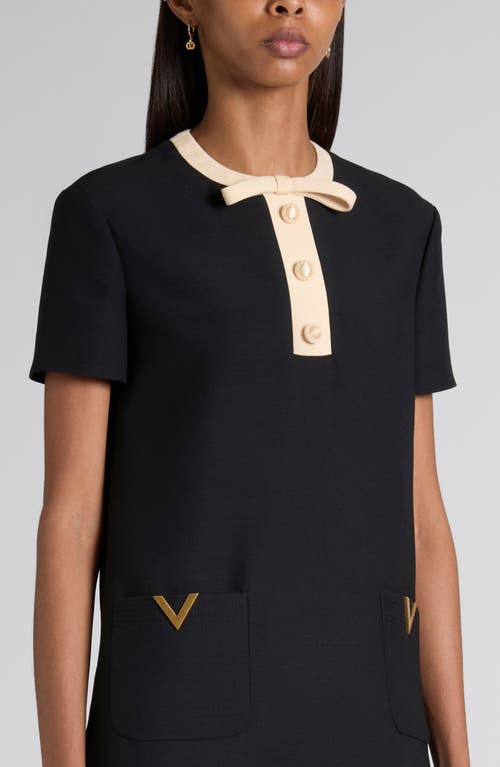 Valentino Minikleid Mit Goldfarbenen Details In Blue