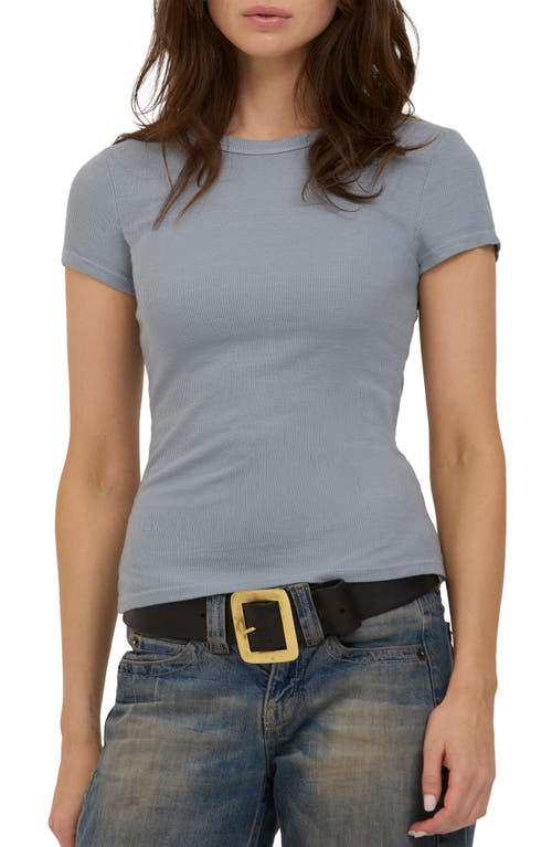 Project Social T Griffith Rib Baby T-shirt In Smokey Blue
