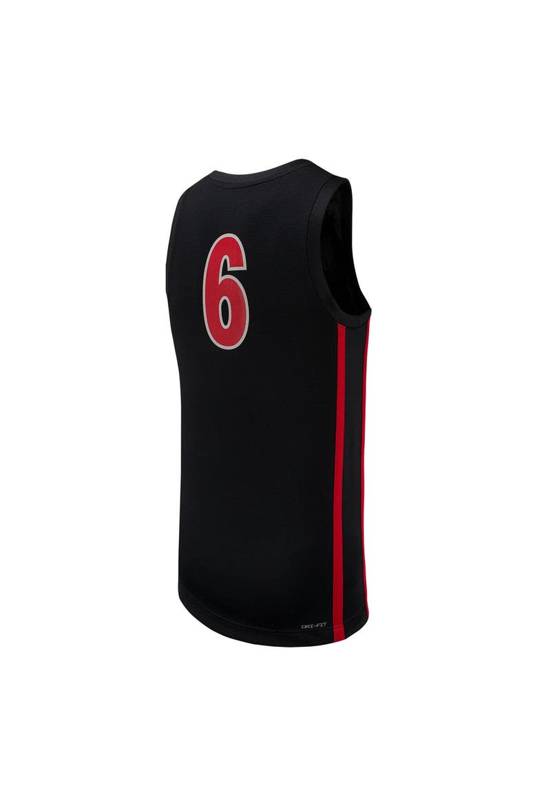Men's Nike #6 Black UNLV Rebels Replica Basketball Jersey, Alternate, color, Black