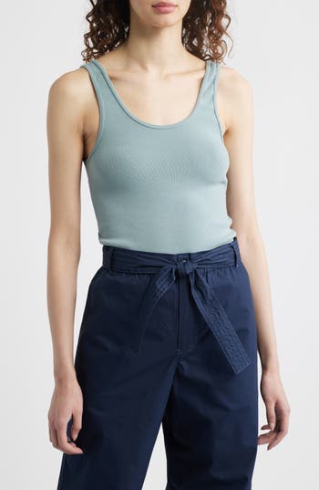 Wyeth Ella Rib Tank In Blue