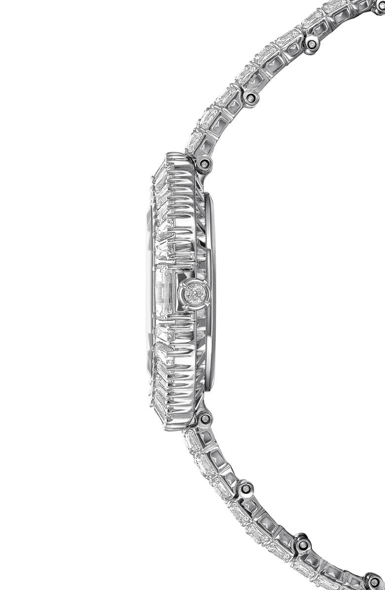 Swarovski Matrix Octagon Bracelet Watch, 28.58mm x 22.23mm, Alternate, color, Silver