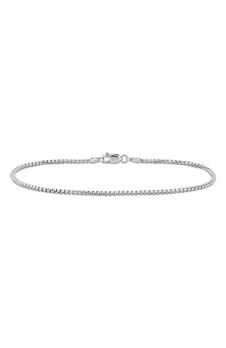 DELMAR Round Box Link Bracelet, 1.60mm