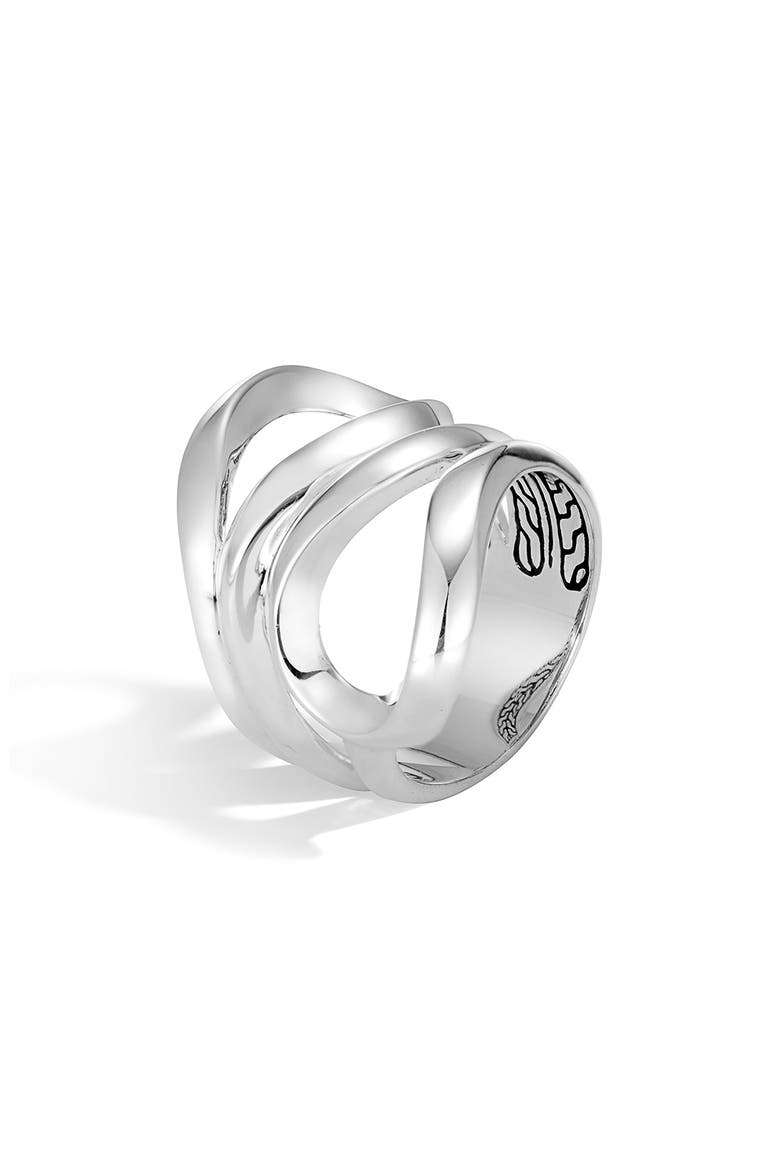 Asli Classic Chain Link Ring, Main, color, SILVER