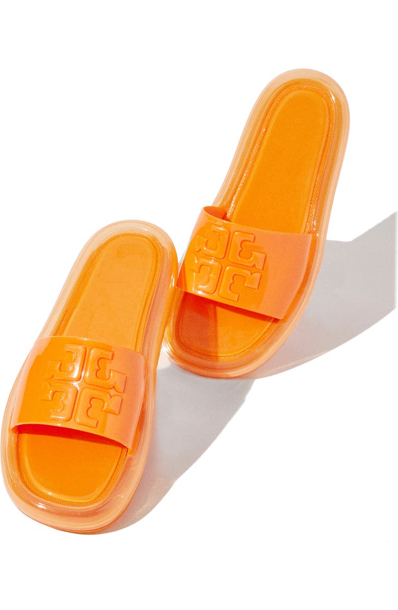 Tory Burch Bubble Jelly Slide Sandal, Alternate, color, Bumblebee