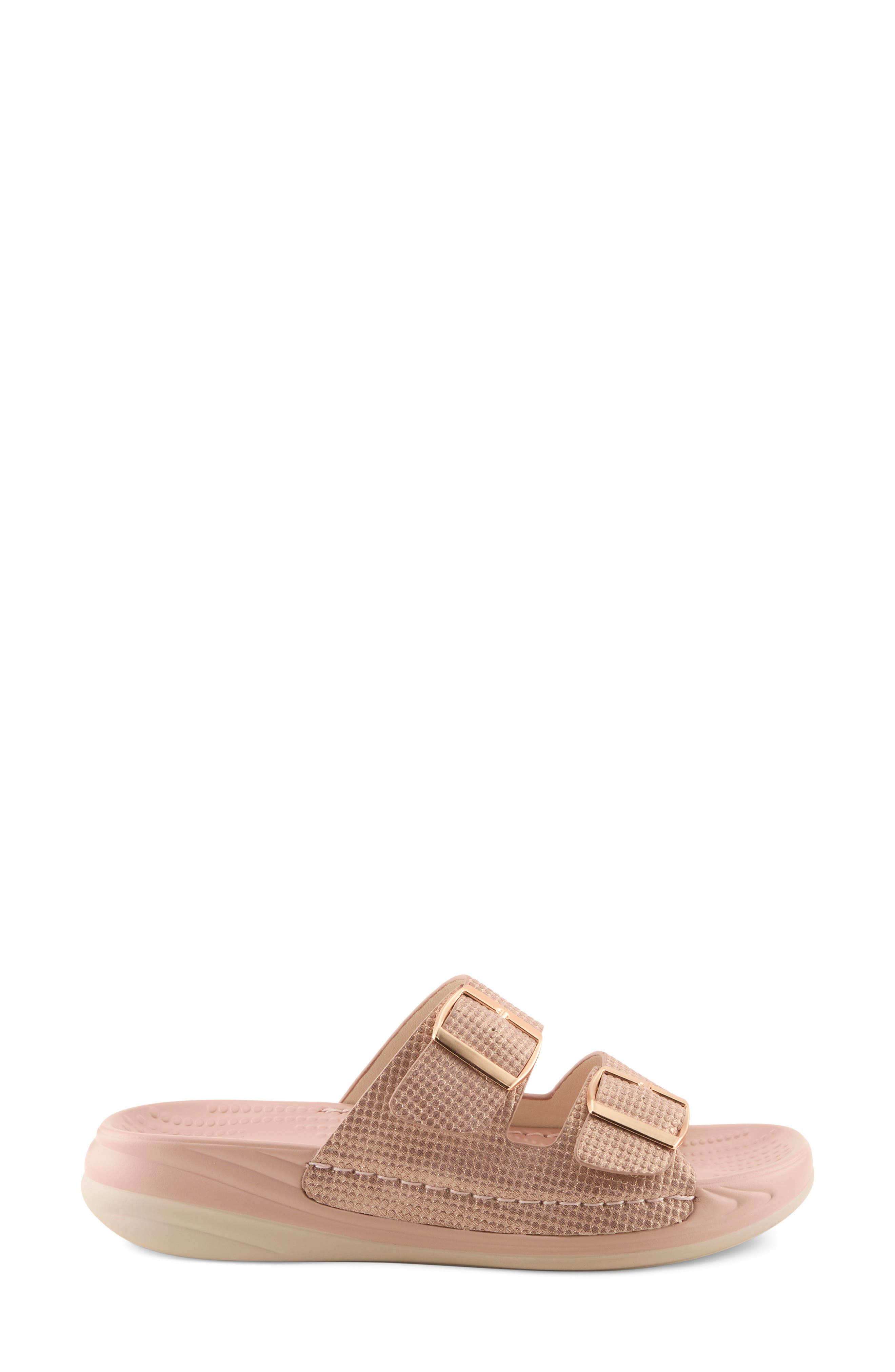 Buttermere Slide Sandal, Alternate, color, PINK METALLIC