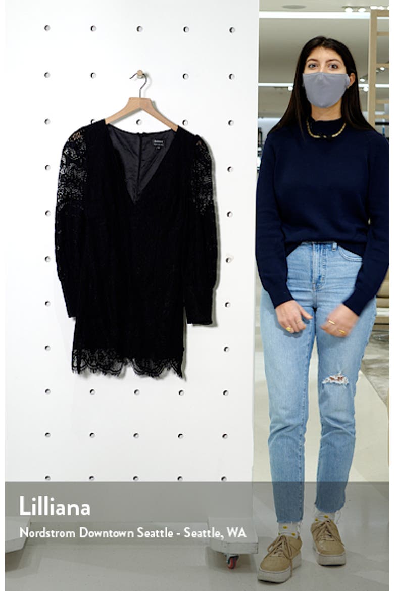 Anika Lace Long Sleeve Cocktail Minidress video