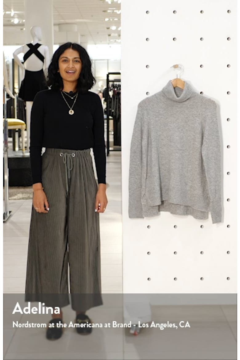 Side Slit Supersoft Turtleneck Sweater video