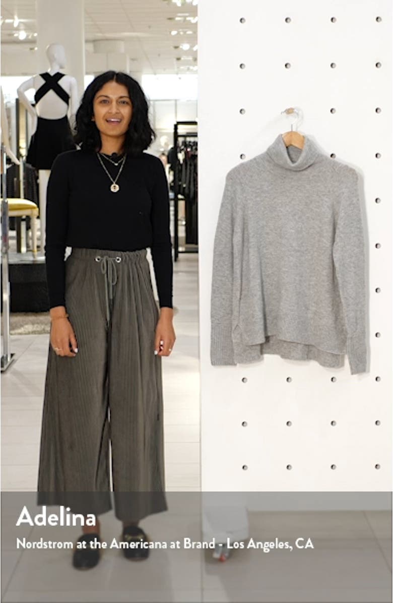 Side Slit Supersoft Turtleneck Sweater, sales video thumbnail