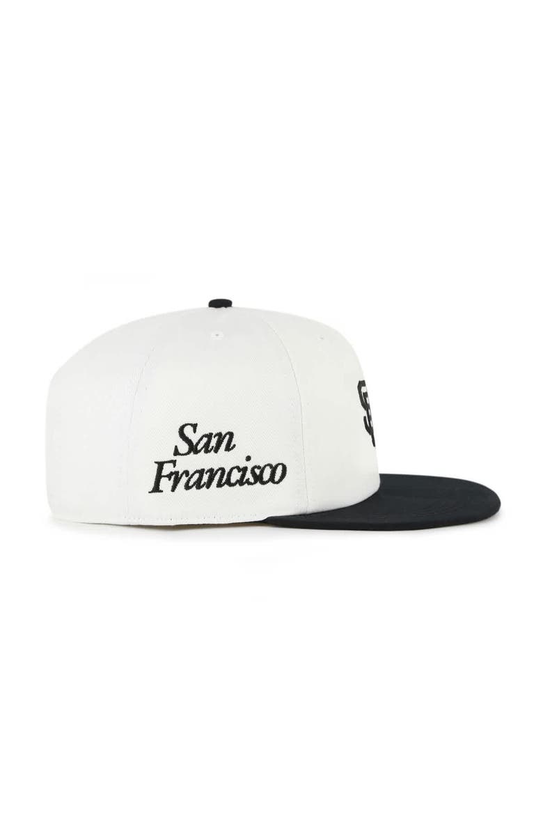 '47 Men's '47 White/Black San Francisco Giants Foundation Captain Snapback Hat, Alternate, color, White