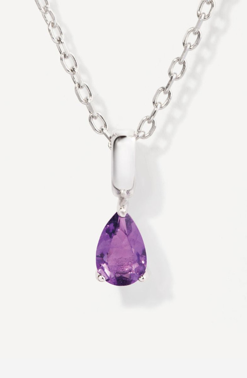 Birthstone Teardrop Necklace
