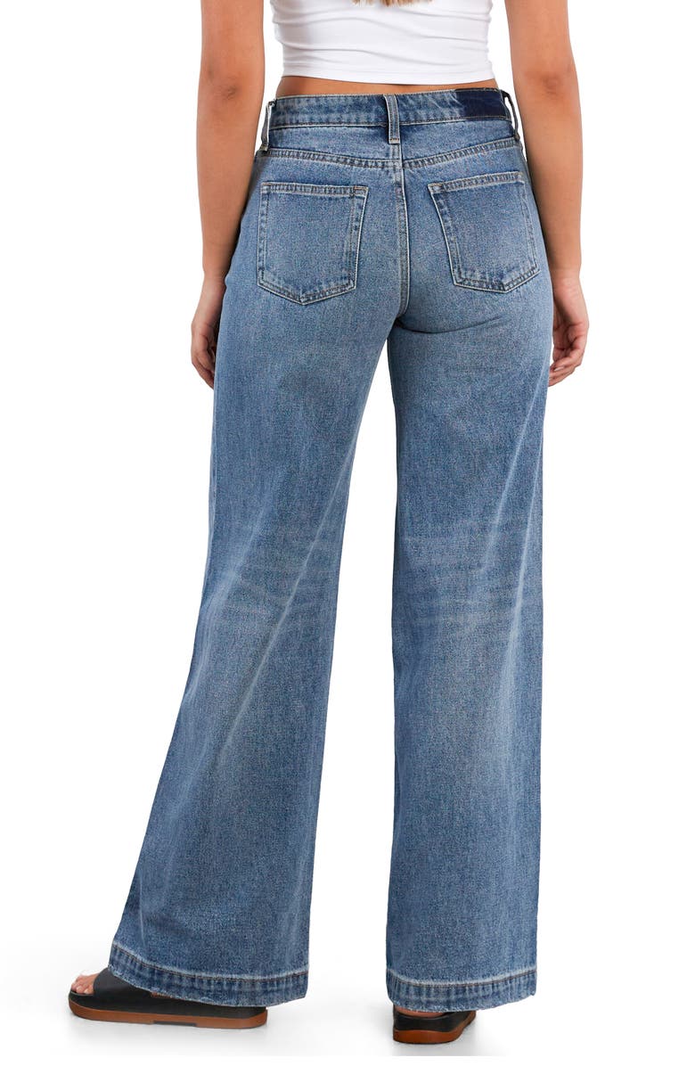 HINT OF BLU High Waist Wide Leg Jeans, Alternate, color, Mid Wash Vintage