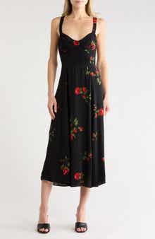 Floral A-Line Maxi Dress
