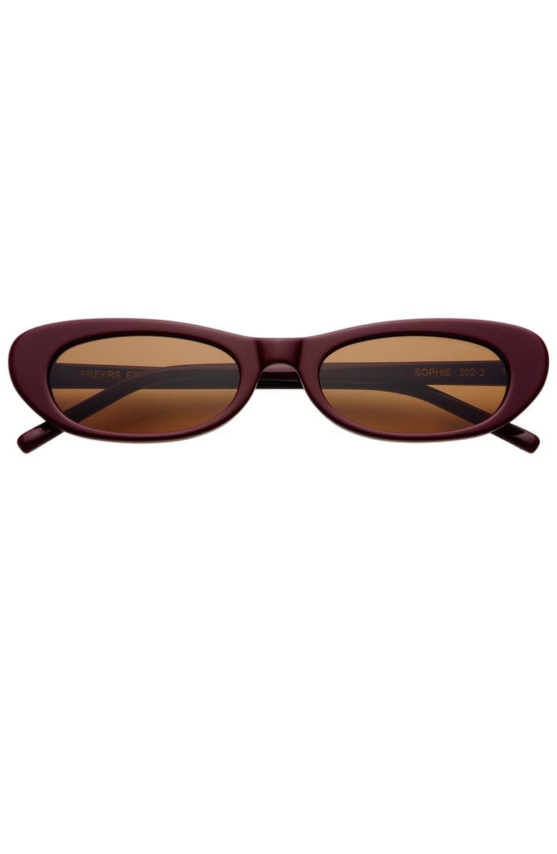 FREYRS Eyewear Sophie Cat Eye Sunglasses, Main, color, Burgundy