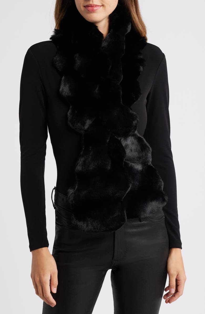 Et Ochs Faux Fur Pull-Through Scarf, Main, color,