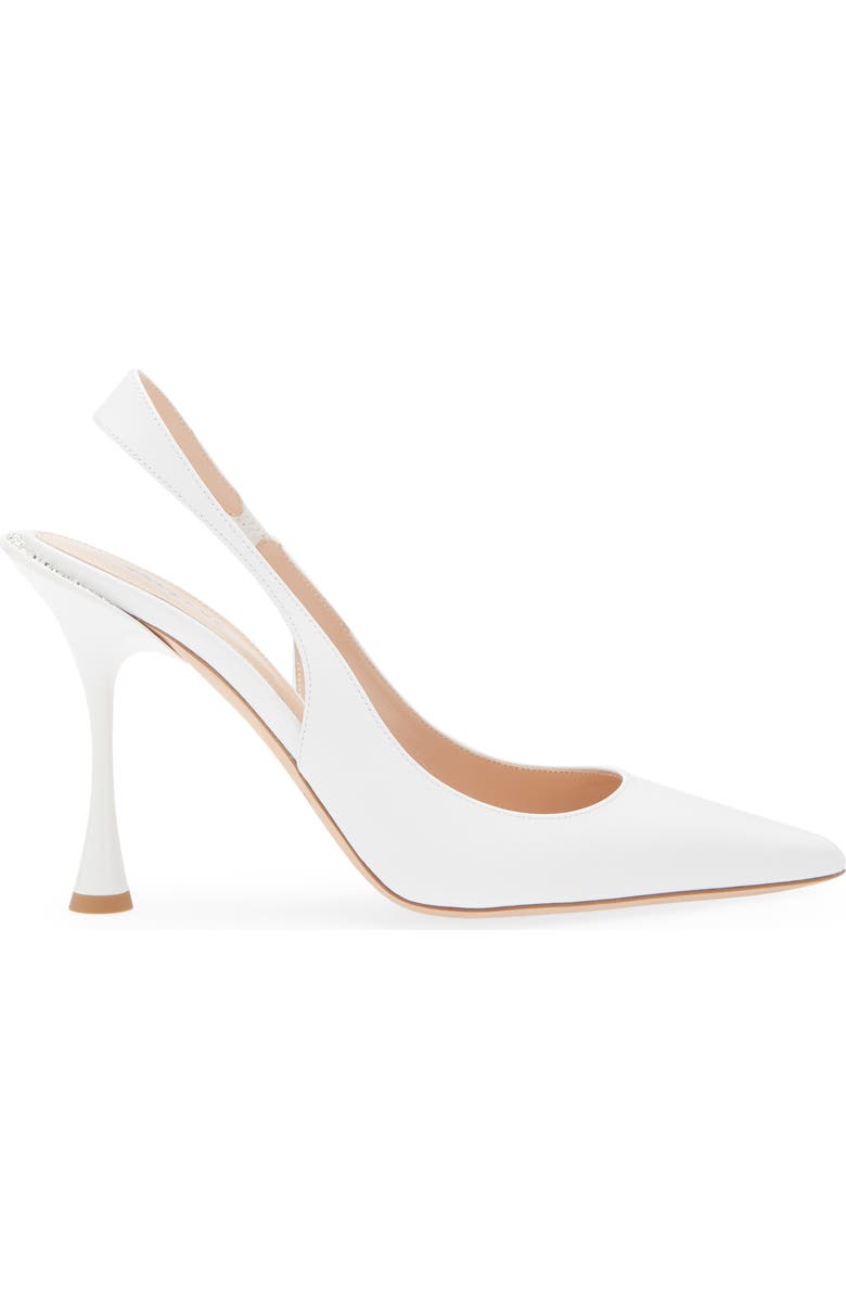 BETZÁBE Eva Crystal Slingback Pump, Alternate, color, White Nappa