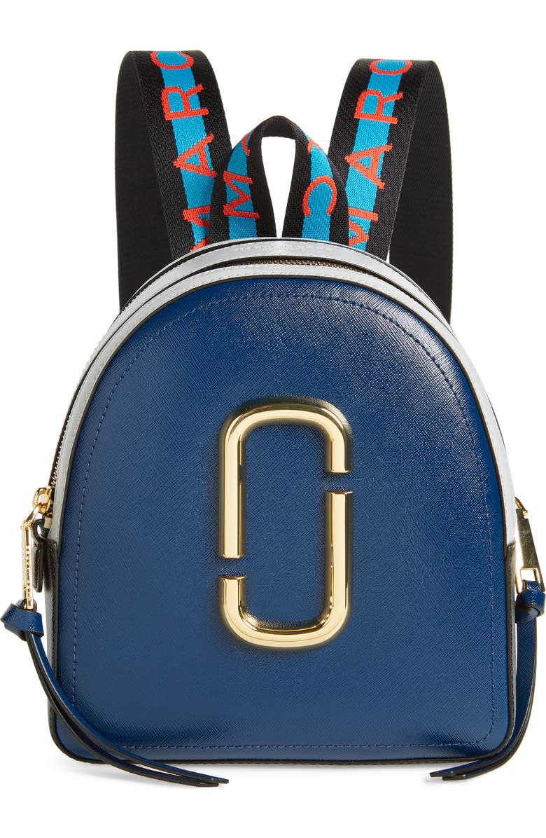 The Marc Jacobs MARC JACOBS Pack Shot Leather Backpack, Main, color,